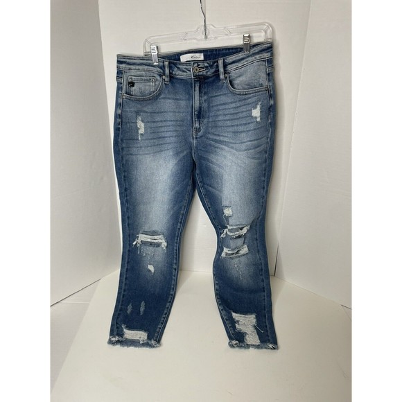Womens Ladies KanCan High Rise Skinny Denim Blue Jean Size 15 / 31, KC9130M - Picture 2 of 11